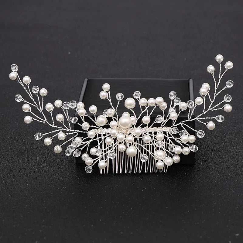 Trendy Handmade Tiara Wedding Hair Comb