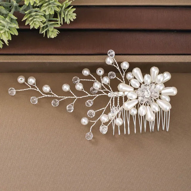 Trendy Handmade Tiara Wedding Hair Comb