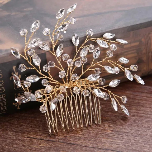 Trendy Handmade Tiara Wedding Hair Comb