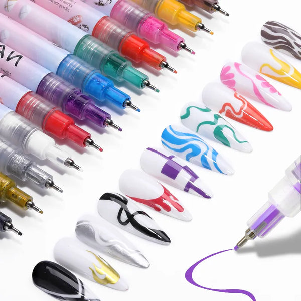 Nail Art Drawing Graffiti Pen Gel