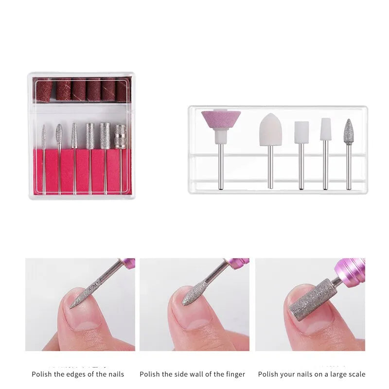 Professional Strong Electric Nail Drill Machine Set