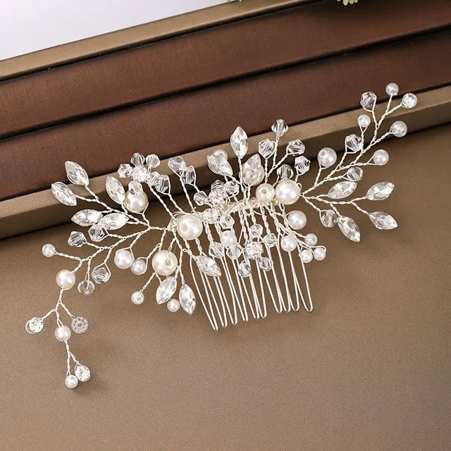 Trendy Handmade Tiara Wedding Hair Comb