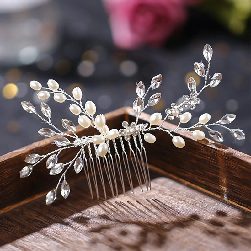 Trendy Handmade Tiara Wedding Hair Comb