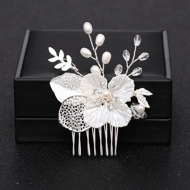 Trendy Handmade Tiara Wedding Hair Comb