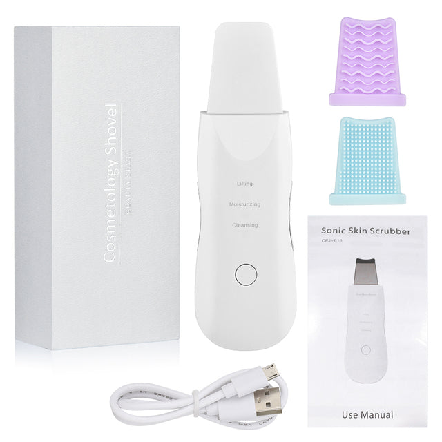 ULTRASONIC FACIAL SKIN SCRUBBER