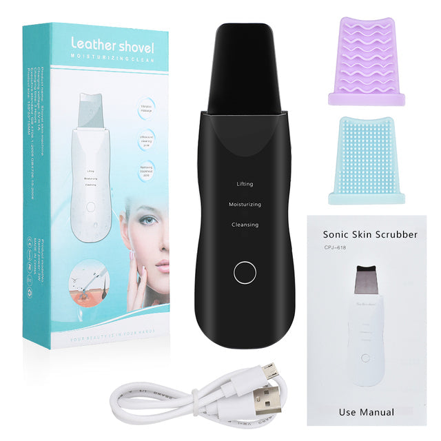 ULTRASONIC FACIAL SKIN SCRUBBER