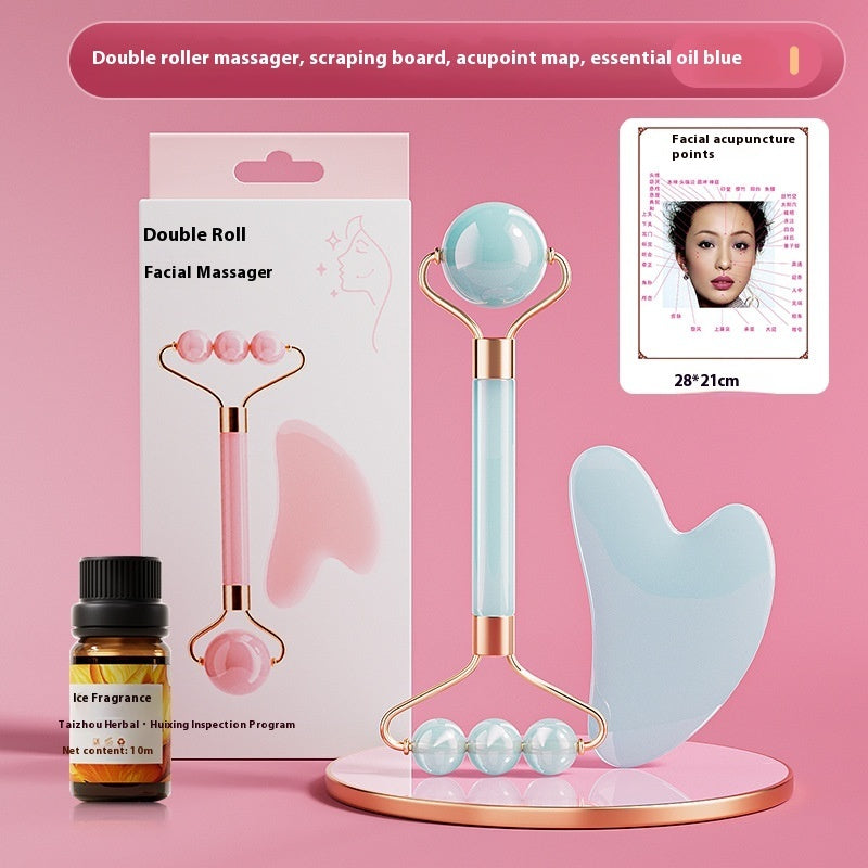 Jade Roller & Gua Sha Set – Lifting & Eye Revitalizing Massage