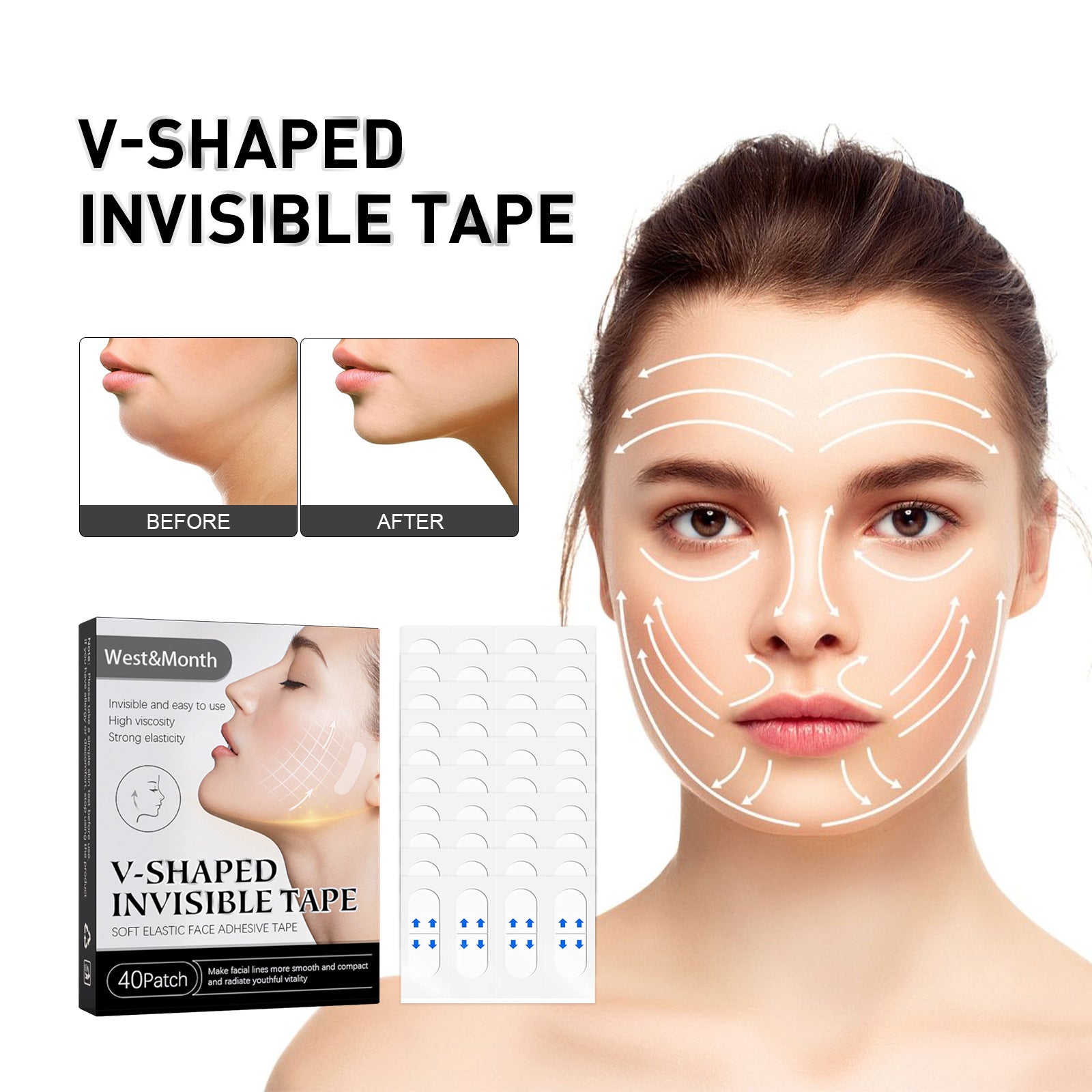 Invisible Face Lifting Stickers – Fashionable & Simple
