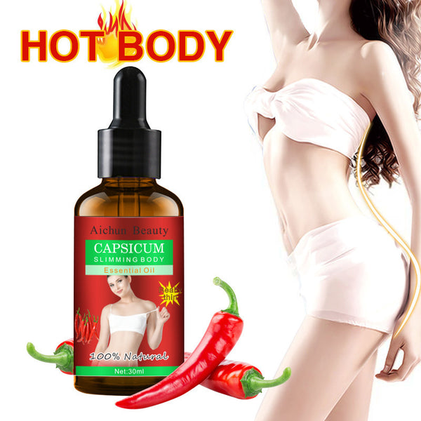 Hot Chili Body Shaping Oil – Essential Warming Formula