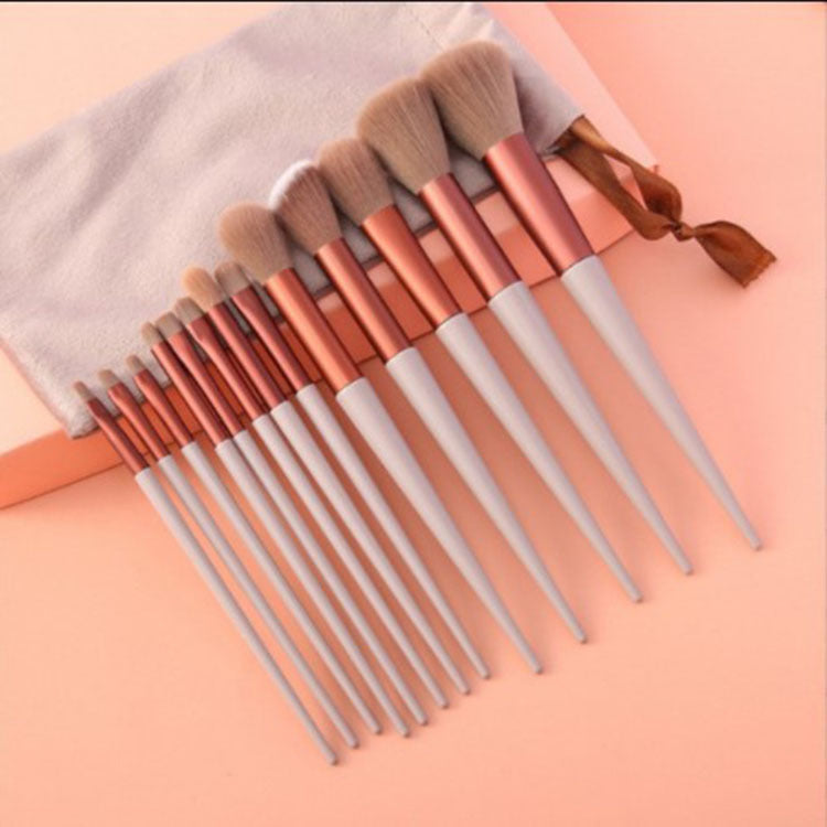 All-in-One 13pcs Makeup Brush Kit – Blend, Buff & Glow