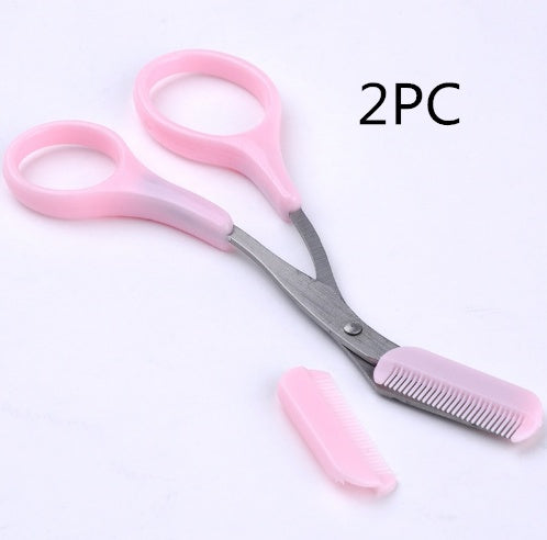 Eyebrow Grooming Scissors with Comb – Precise Hair Trimming & Shaping Tool