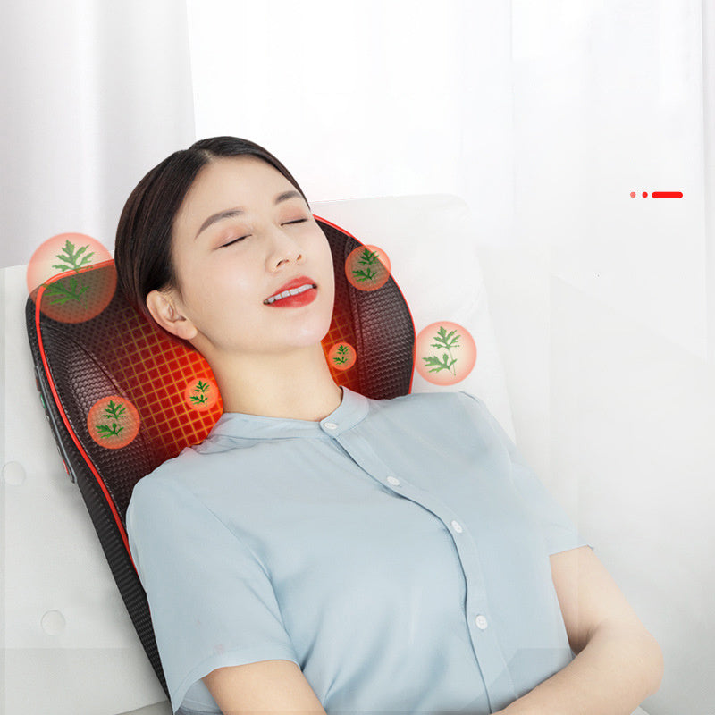 Electric Shiatsu Back &amp; Neck Massager Pillow with Heat – Full Body Massage Cushion