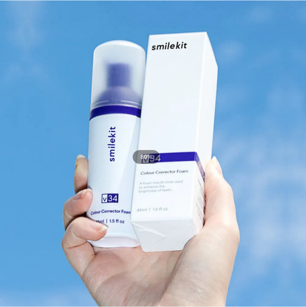 V34 Purple Mousse Foam Toothpaste – Oral Cleaning & Whitening