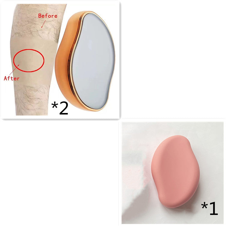 Crystal Glass Hair Remover – Portable Hair Shaver & Exfoliator