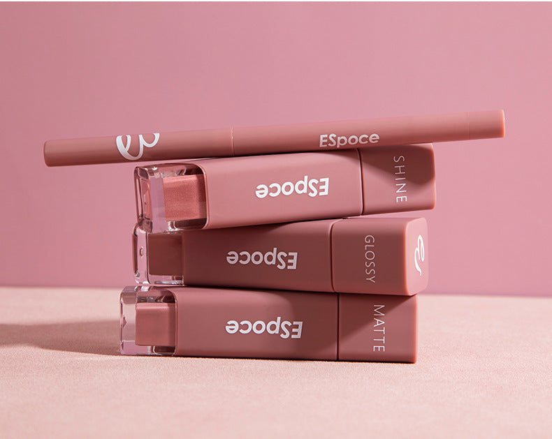 4-in-1 Lipstick Set: Long-Lasting Color & Cup-Proof Finish