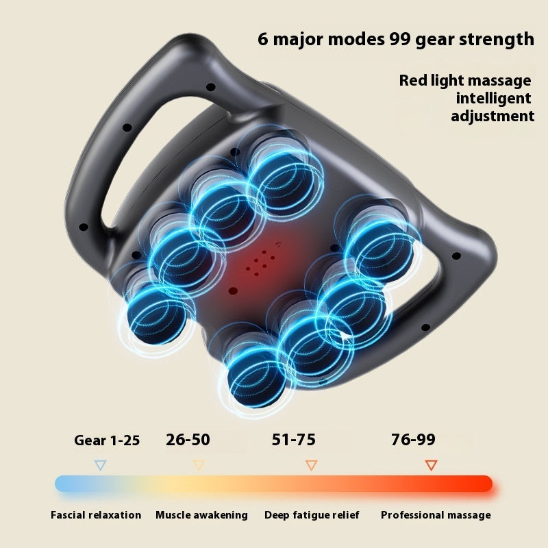 Deep Tissue Massage Gun with Multiple Heads – Full Body Muscle Massager for Pain Relief & Recovery