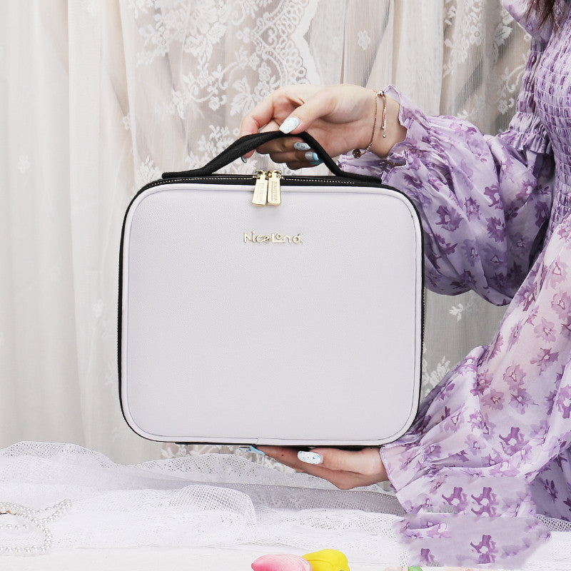 Fashion LED Cosmetic Case – Travel-Ready Makeup Organizer