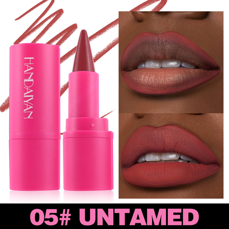 Chic Matte Lip Duo – 2-in-1 Lipstick & Liner, 8 Elegant Colors