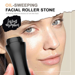 Volcanic Stone Oil-Control Roller – Natural Face Cleaning & Oil Absorption Tool