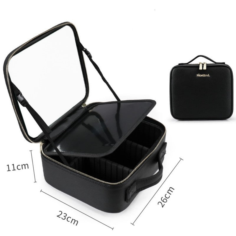 Fashion LED Cosmetic Case – Travel-Ready Makeup Organizer