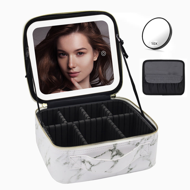 Luxury LED Cosmetic Case – Multifunctional Makeup Storage