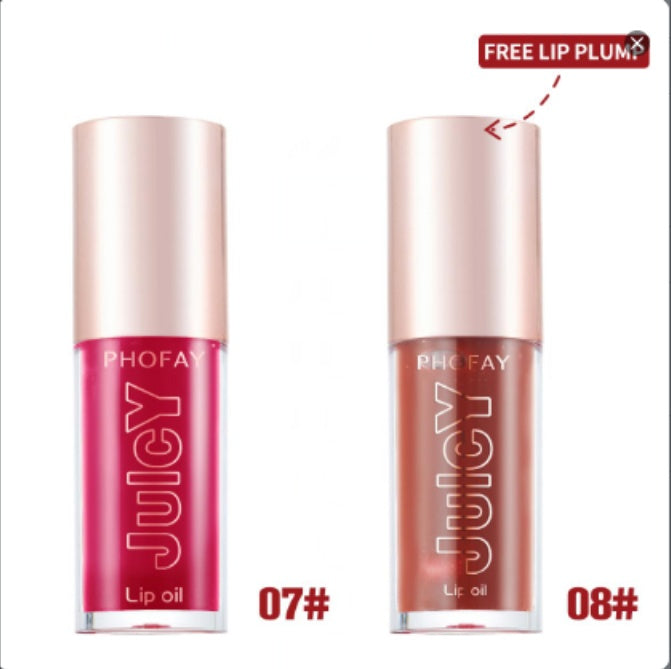 PHOFAY Juicy Lip Oil – Hydrating Shine, Non-Sticky Comfort