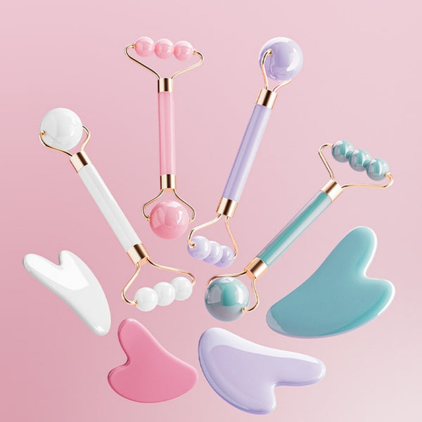 Jade Roller & Gua Sha Set – Lifting & Eye Revitalizing Massage