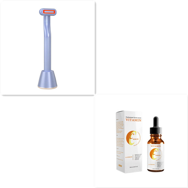 360° Rotary Facial & Eye Therapy Set – Red Light & Microcurrent
