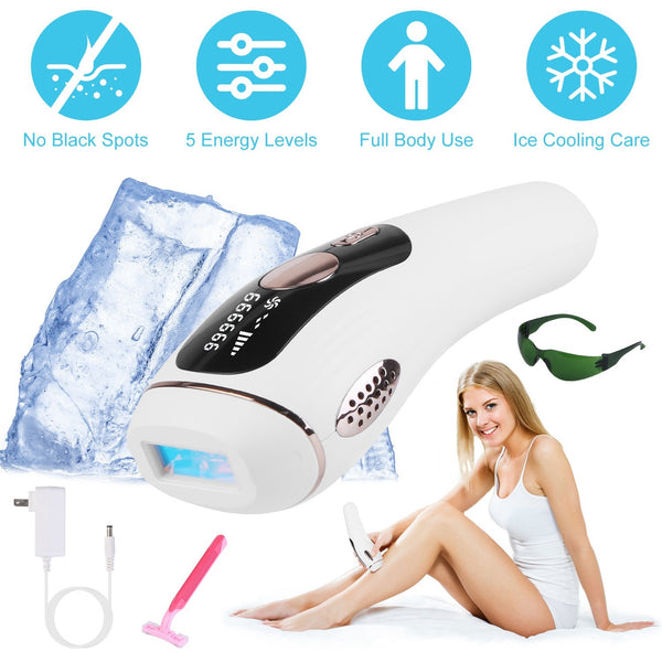 Permanent IPL Hair Remover – Painless & Ice Cooling (Shipping Only in USA)