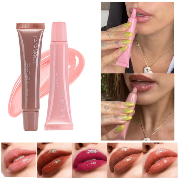 Fafamoon Waterproof Long-Lasting Lip Glaze with Shea Butter & Peptides