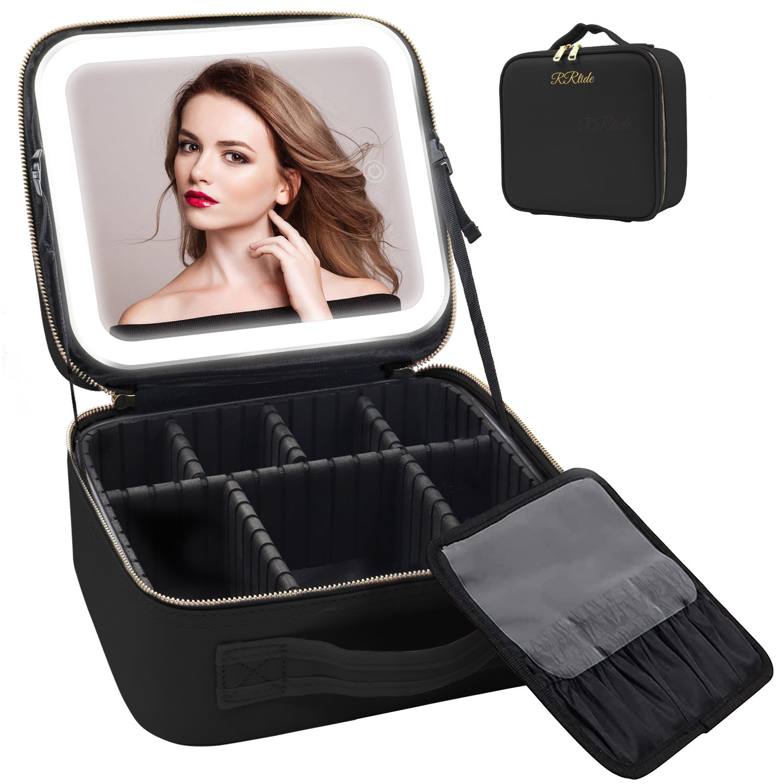 Luxury LED Cosmetic Case – Multifunctional Makeup Storage