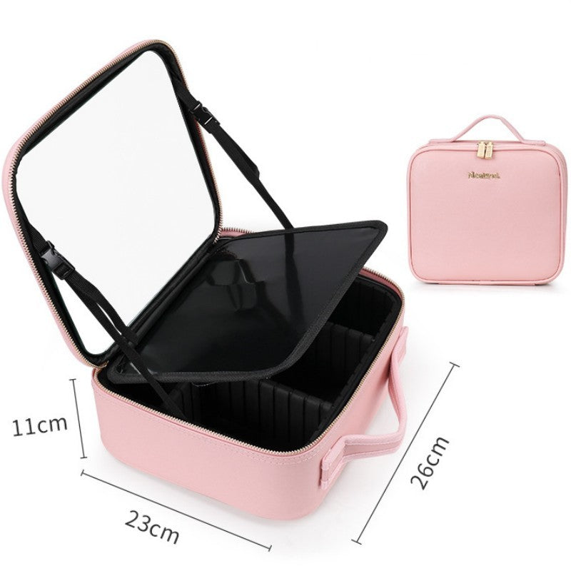 Fashion LED Cosmetic Case – Travel-Ready Makeup Organizer