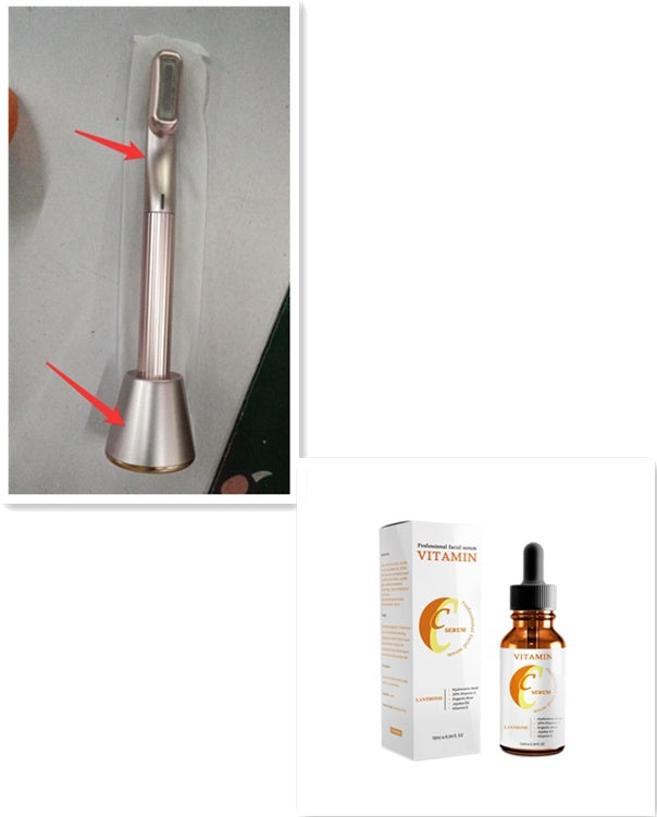360° Rotary Facial & Eye Therapy Set – Red Light & Microcurrent