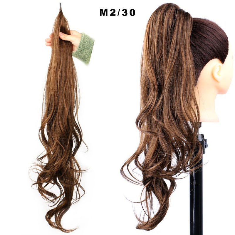 Glam Waves – Long Curly Ponytail Wig