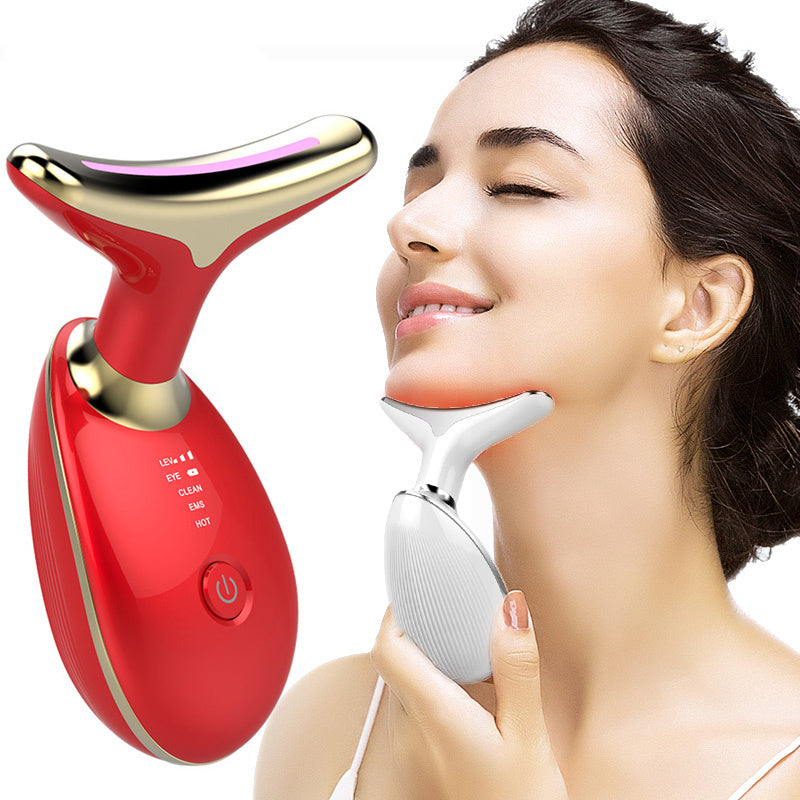 EMS Neck & Face Lifting Massager – Thermal Microcurrent Wrinkle Remover