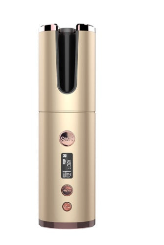 Cordless Automatic Hair Curler – Wireless Rechargeable Ceramic Curling Iron