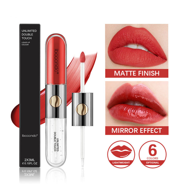 Double-Ended Matte Lip Lacquer – Waterproof & Sweat-Proof